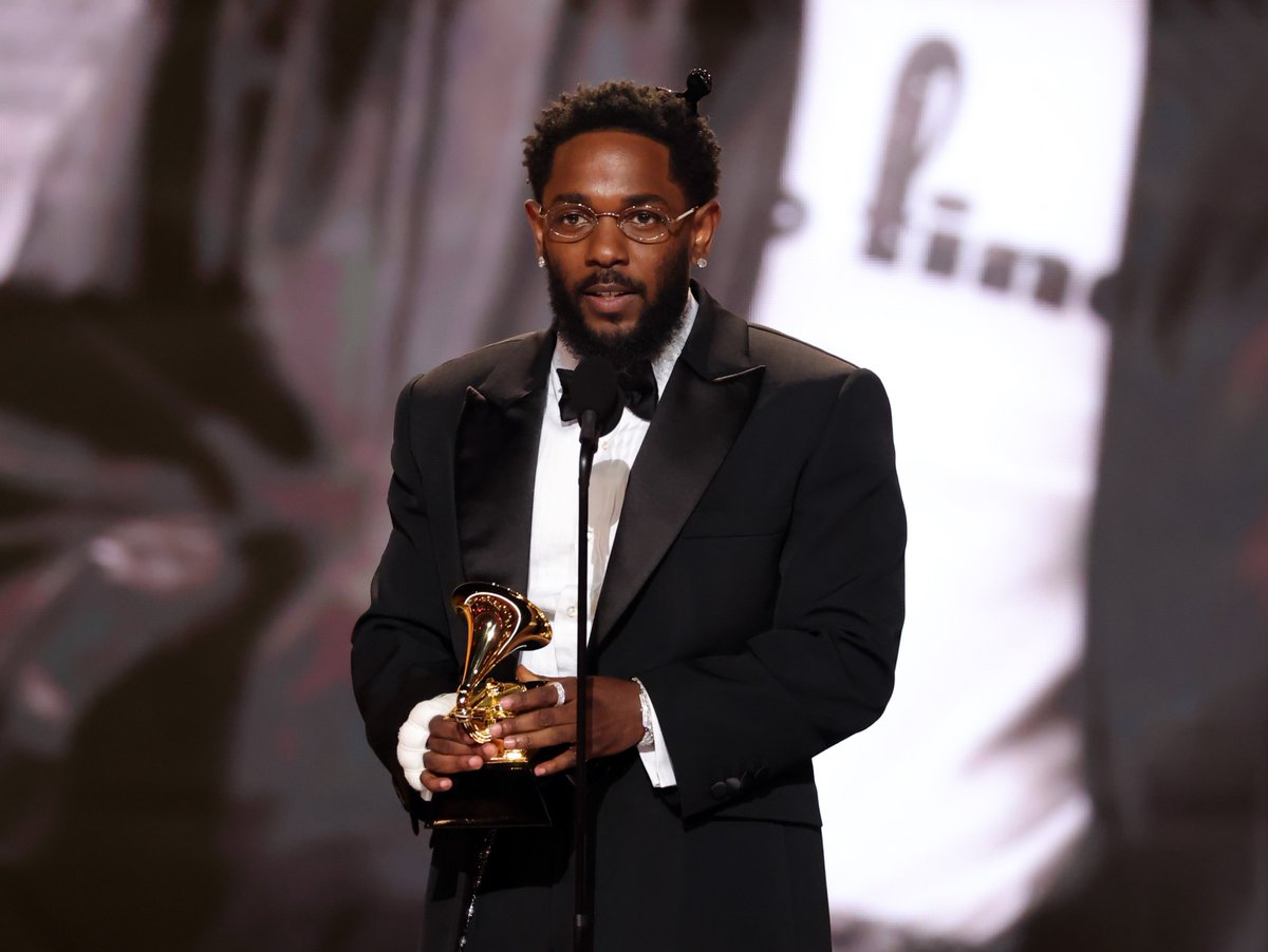 PigsAndPlans's tweet photo. Kendrick Lamar is officially the most Grammy-awarded rapper in history. The title was previously held by Jay-Z with 25 wins, closely followed by Kanye West with 24.⁠
⁠
At the 68th Grammy Awards Kendrick took home 4 awards so far, pushing his total Grammy wins to 26. So far, he's won Best Rap Album for 'GNX,' Melodic Rap Performance ("Luther"), Rap Performance ("Chains & Whips), and Rap Song ("TV Off"). ⁠
