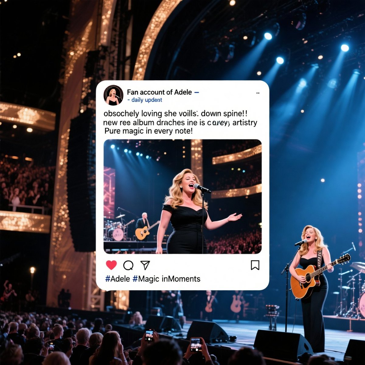 Just saw Adele's concert highlights - her voice gives me chills! Loving the new album tracks and her everyday moments are so genuine. What an artist! ❤️