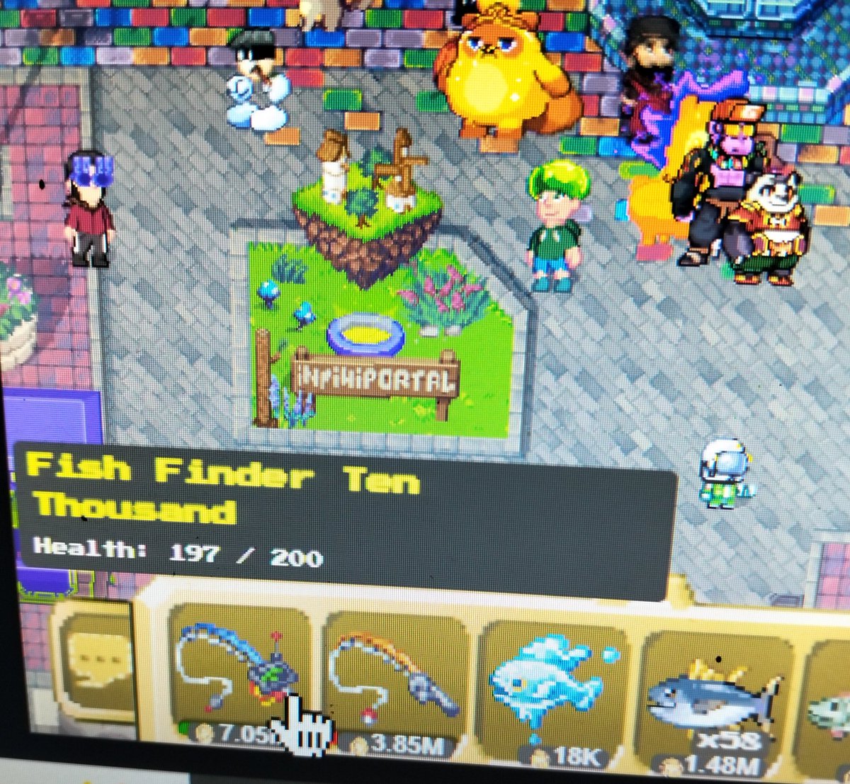 Oh no🤔
😭 a 10k rod can only be fished 200 times, while a 5k rod can be fished 300 times <a href="/pixels_online/">Pixels</a>