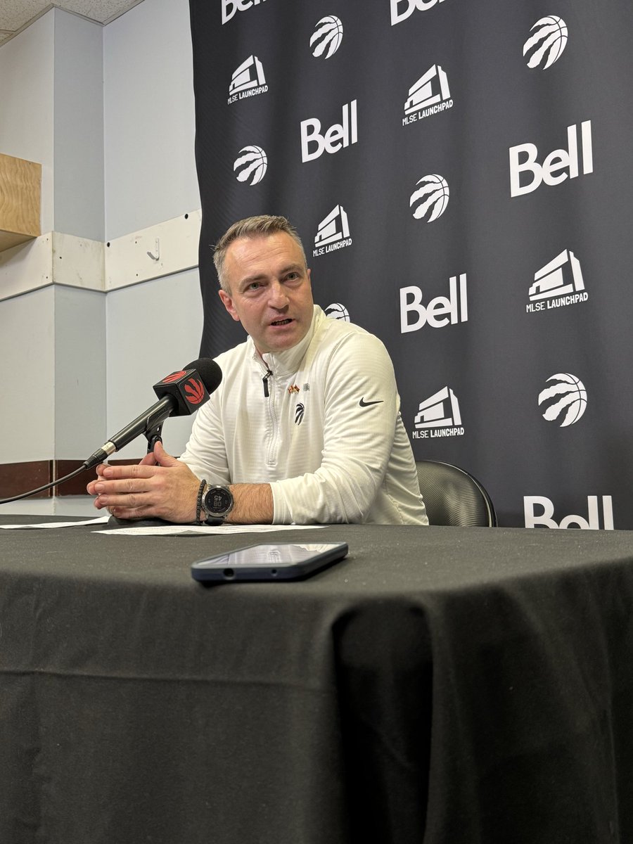 “This is amazing … I don’t think anyone around the league has any doubt he deserved this” — Darko Rajakovic on Scottie Barnes all-star nod. Added that he was disappointed for Ingram. “He definitely deserves it.”