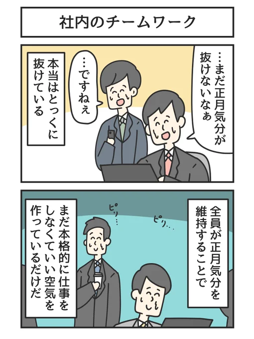 社内のチームワーク 