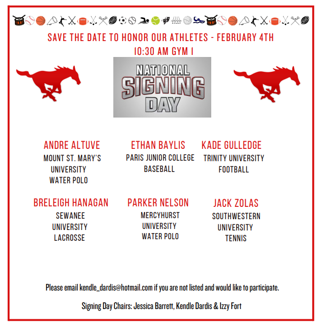 MustangHardball's tweet photo. Excited to celebrate Ethan Baylis Wednesday Feb. 4 on his signing with Parris Junior College.  He joins 6 other Mustang Baseball seniors moving to the next level. 
#Mustangproud #Traditionofexcellence #EARNIT https://t.co/aj46WtH7VM