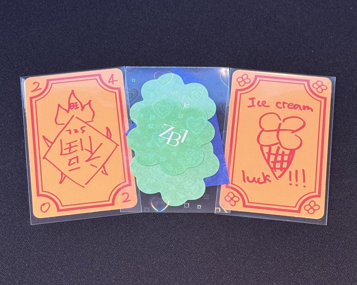 fuckkk I just found this pic from last time I ticketed for zb1 and remembered that my heartz lucky cards I pulled with my own hands are GONE in my lost wallet💔🥲