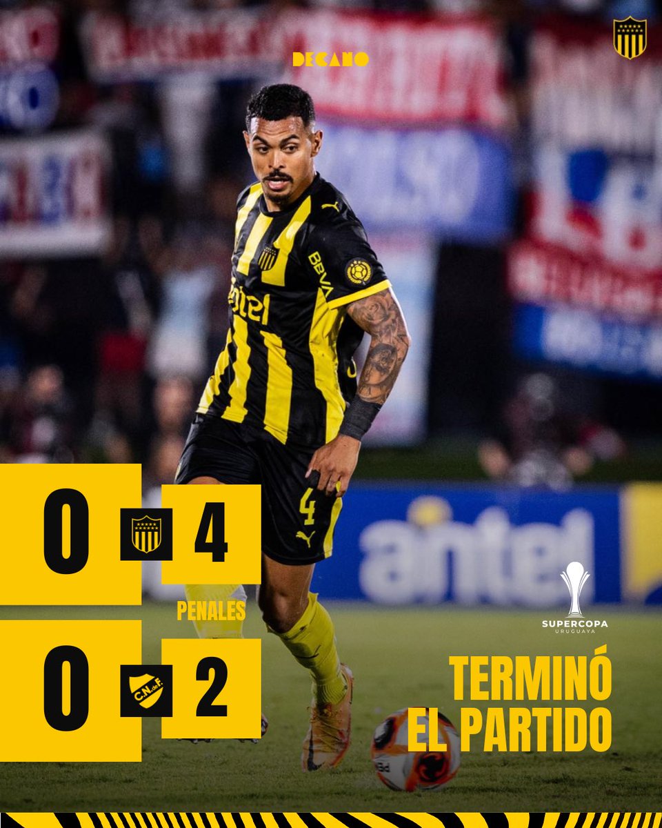🟡⚫️ ¡GANÓ PEÑAROL! ✊🏻 

🏆 Cᴀᴍᴘᴇᴏɴᴇs ᴅᴇ ʟᴀ Sᴜᴘᴇʀᴄᴏᴘᴀ Uʀᴜɢᴜᴀʏᴀ 

#VamosCarbonero #TodosJuntos
