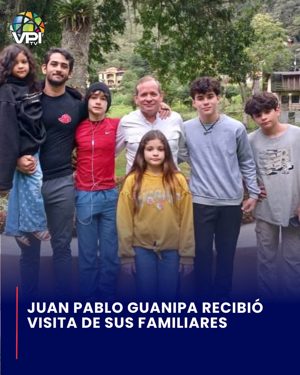 🇻🇪 Los hermanos Guanipa Linares informaron que este fin de semana pudieron visitar finalmente a su padre, el dirigente opositor Juan Pablo Guanipa, tras meses de contacto casi nulo desde su detención.

Según el testimonio de su hijo Ramón, Guanipa se encuentra en buenas