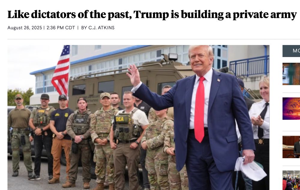You know it just occurred to me that even if #Trump were to be impeached in 2027, or lose in 2028, who would remove him?  FBI is Kash Patel, DHS is Noem, CIA is Gabbard, DoD is Hegseth, DoJ is Bondi. ICE will be his private SS operating to defend him against any who would try.