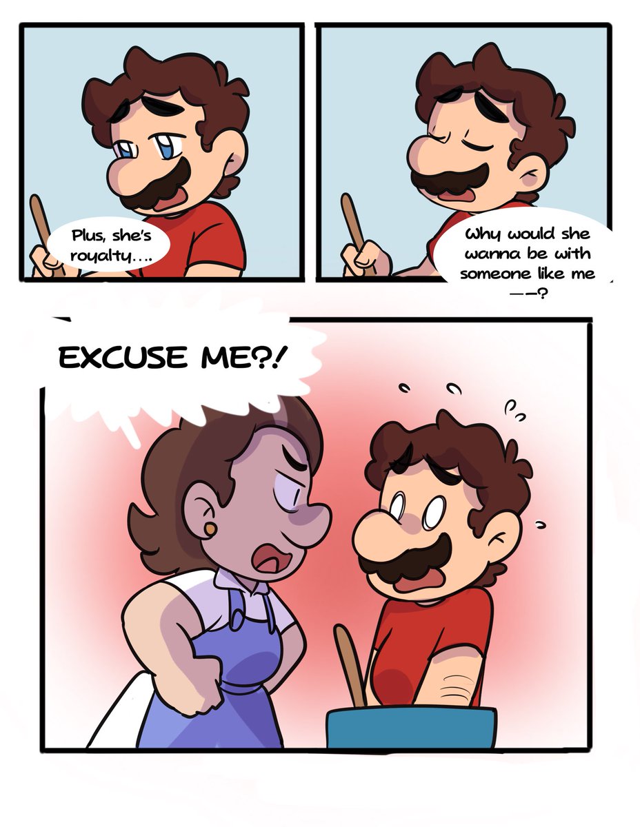 caroliner_draws's tweet photo. Mama’s advice! Tried to do more consistent backgrounds + shading this time (1/2) #Nintendo #mario #supermario #marioandluigi #TheSuperMarioGalaxyMovie #マリオ https://t.co/cBZrlAsNex