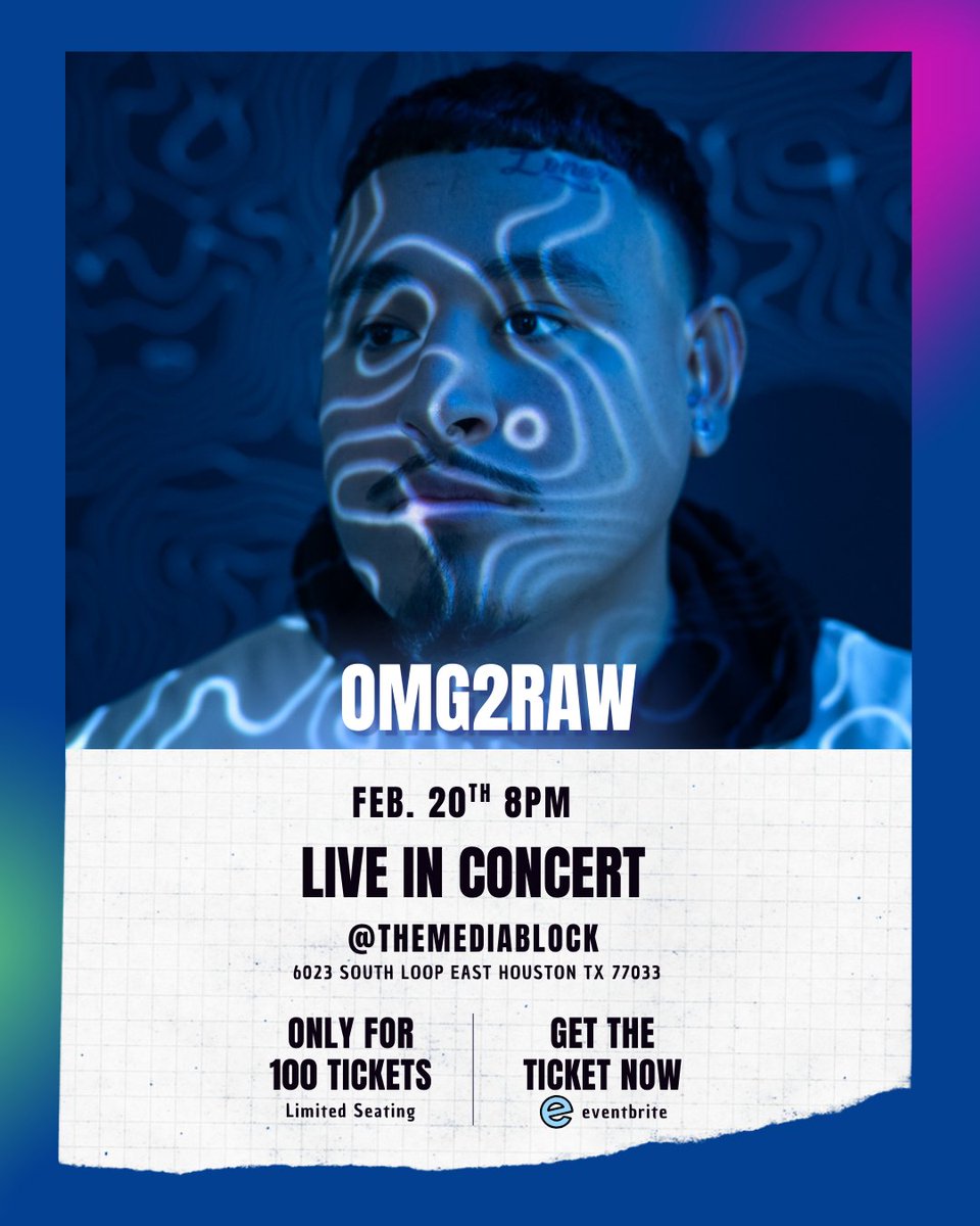 With all the crazy hell going on right now I'm building a sanctuary to get minds off all that bs for one night 

Media Block presents: Omg2Raw in concert w/ live band February 20th w/ help from Sleepy V &amp; Kymora Simone...hope to see you there