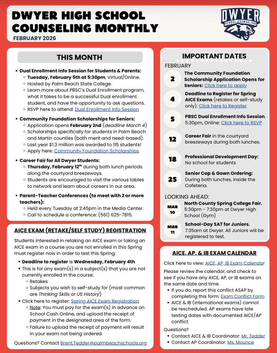 Dwyer School Counseling Dept. tweet media