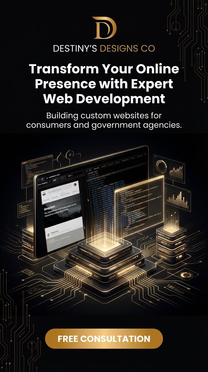 Transform Your Online Presence with Expert Web Development

Your website is your competitive advantage. We build custom websites that convert visitors into clients.

Destiny's Designs specializes in:
• Custom website design &amp; development

Visit destinydesign.co