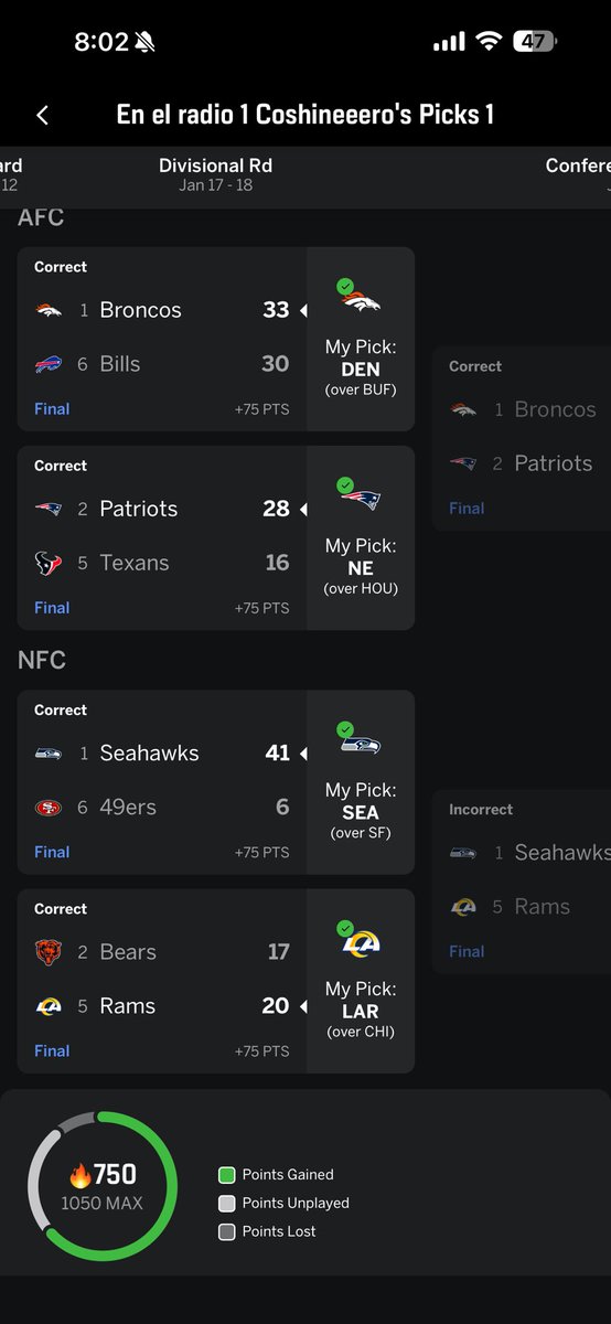 MrMachete's tweet photo. @nacionpatriots Nadie por más fan que fuera, pensaba que llegarían tan lejos. Después del último juego de temporada regular, si vi que había potencial para PO. Desde entonces busqué datos vi que si se podía llegar. Armé mi bracket y si puse a mis #Patriots y obvio ganar el #SuperBowl #GoPatriots https://t.co/T5vESIL1qM