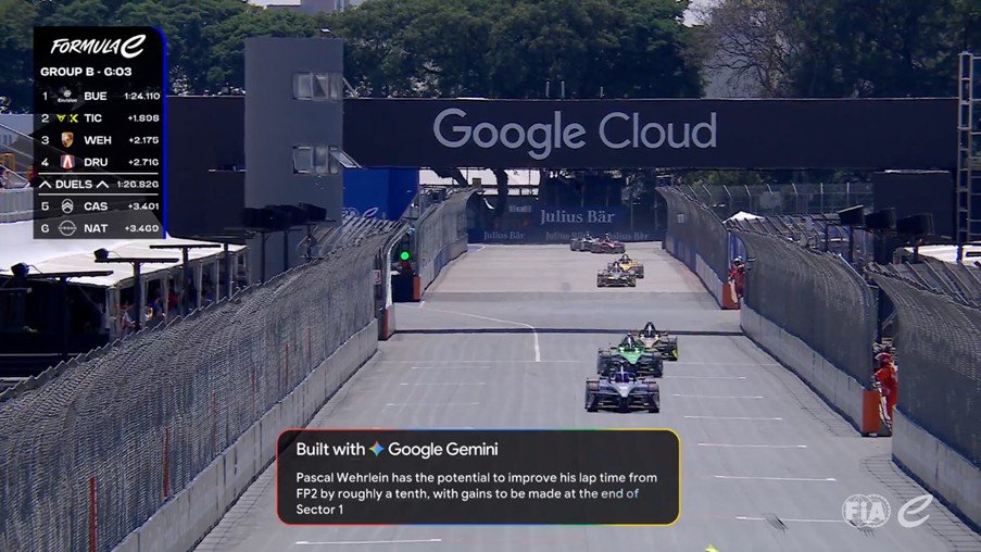 aiwithoutborder's tweet photo. Formula E and Google Cloud’s AI partnership leverages Gemini and digital twins to optimize operations, cut emissions and deliver race insights, embedding AI in core business to advance Industry 4.0 precision control. https://t.co/33llzUC210
