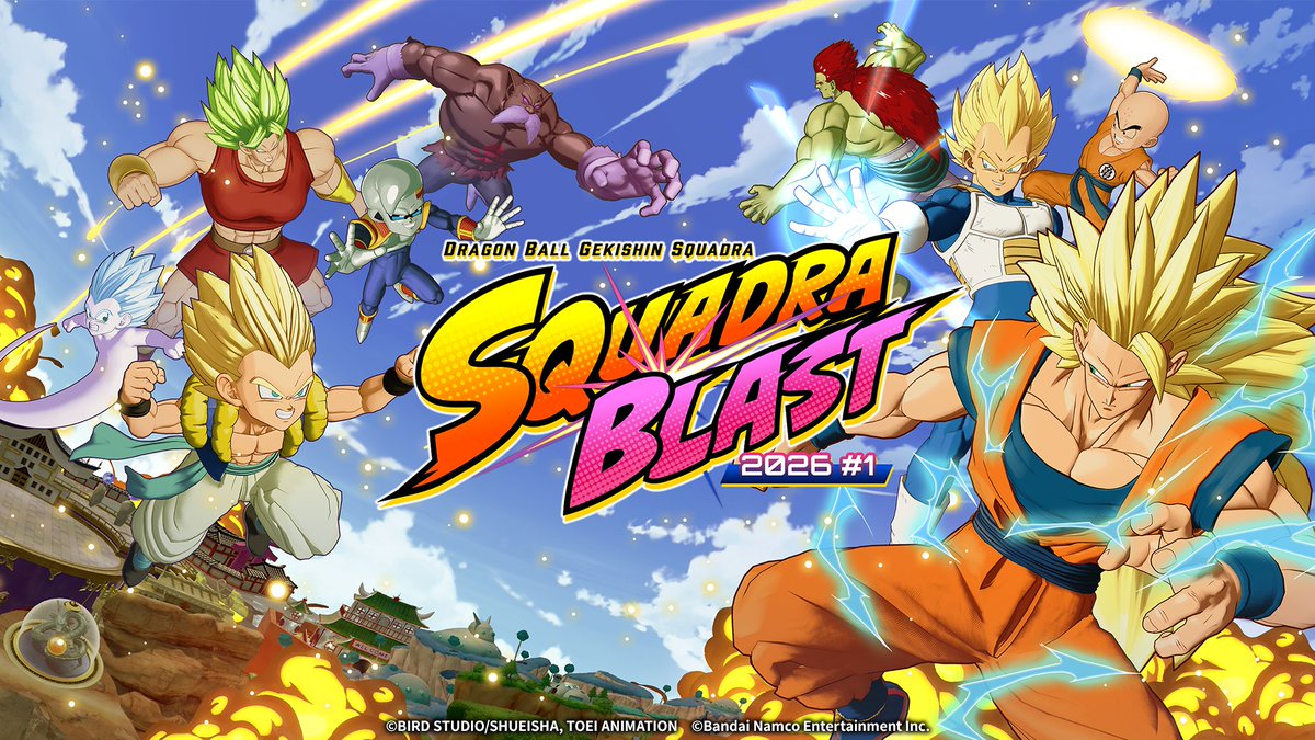📢Entry is now open for the official #Squadra online tournament, SQUADRA BLAST 2026 #1!

Form a team with your friends and join the tournament!
Get 250 Dragon Gems by joining the tournament!🎁

Enter Here 👇
dbg-squadra.bn-ent.net/squadra-blast/…

#GekishinSquadra #DragonBall