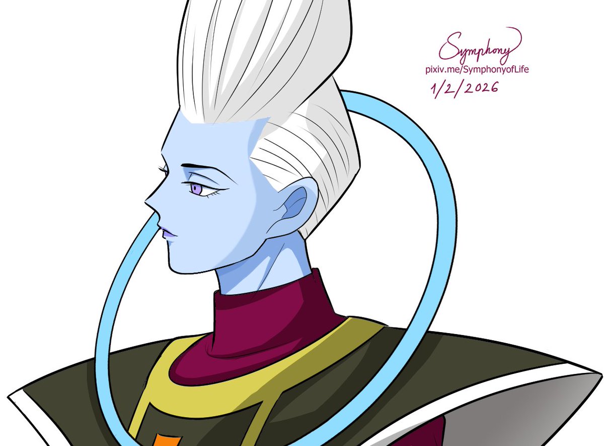 symphonyoflife7's tweet image. I drew Whis in my art style while trying to mimic DBS style as much as possible.  #DragonBallSuper  #ドラゴンボール超  #Whis