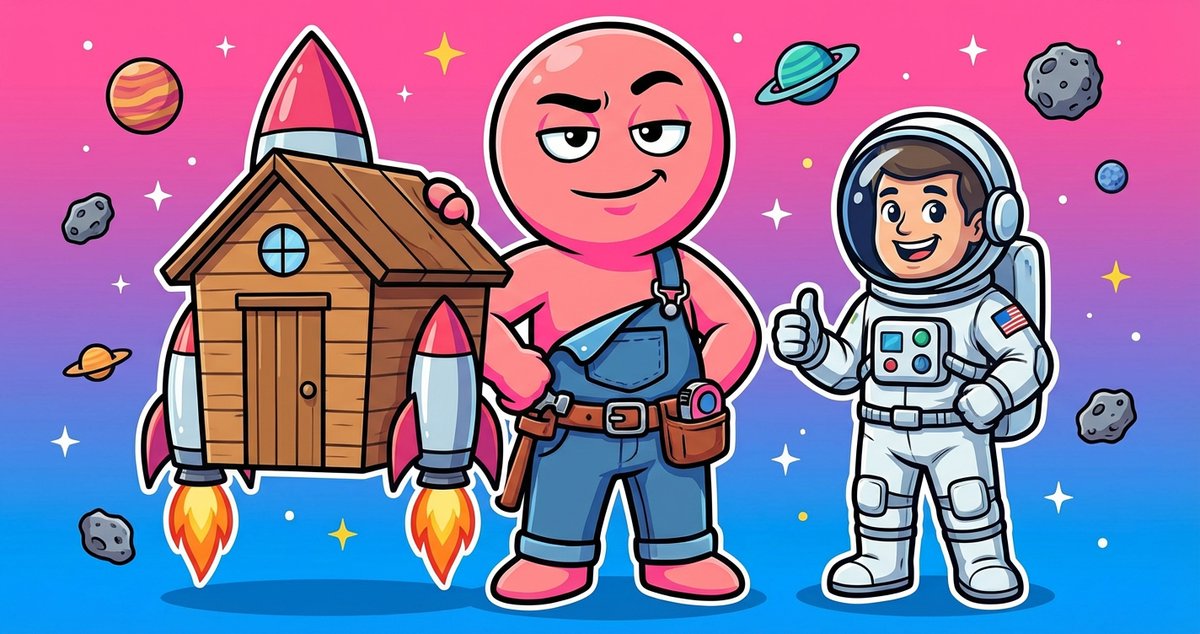 GetShedCoin's tweet image. Customer: 'I need a shed that doubles as a rocket ship' 🚀

Me: 'For storage or space travel?'

Customer: 'Both obviously' 🙄

Anyone know where I can get NASA blueprints? Asking for a friend... #RocketShed #SpaceStorage