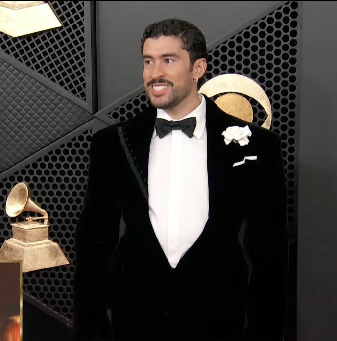 “Before I say thanks to God, I’m gonna say: ICE out. We’re not savages. We’re not aliens. We are humans, and we are Americans.” — Bad Bunny, accepting his Grammy tonight. 

I love Benito. ❤️