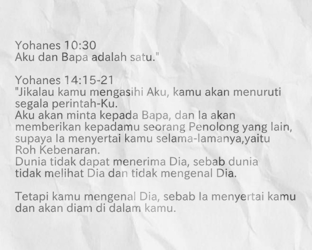 jisijisingsae's tweet image. #Trinitas
#BibleVerse