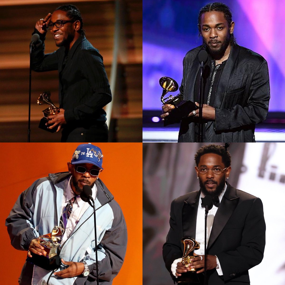 HipHopAllDay's tweet image. Kendrick Lamar becomes the first rapper in HISTORY to win 'Best Rap Album' at the #GRAMMYs with four consecutive albums:

🏆 To Pimp A Butterfly
🏆 DAMN.
🏆 Mr. Morale &amp;amp; The Big Steppers
🏆 GNX