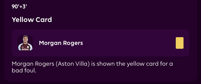 Mr_Zubby's tweet photo. @OfficialFPL Rogers was booked, he should be on 1point https://t.co/8cYQ9Jqq0O