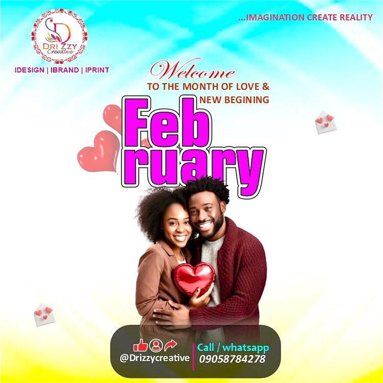 Cheers to a new month! May this month be filled with accomplishments, peace, and positive surprises for you🙏 Thank you for allowing us to serve you – here’s to creating more value and success this month👏❤️
#drizzycreative #february2026 #newmonth #monday #graphiccontent