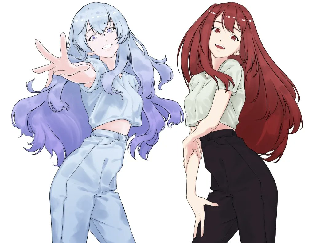 Oldie but a goodie, pose study with my ocs~

If y'all out there want me to retouch the designs these two lemme know aight wkwk