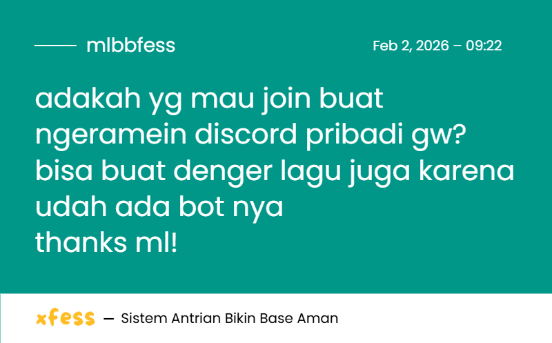 Mobile Legends Menfess tweet media