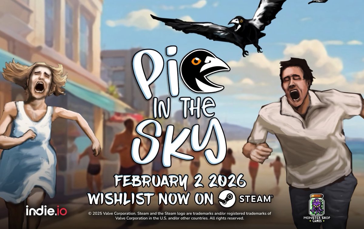 Pie in the Sky is out now on Steam! tweet media