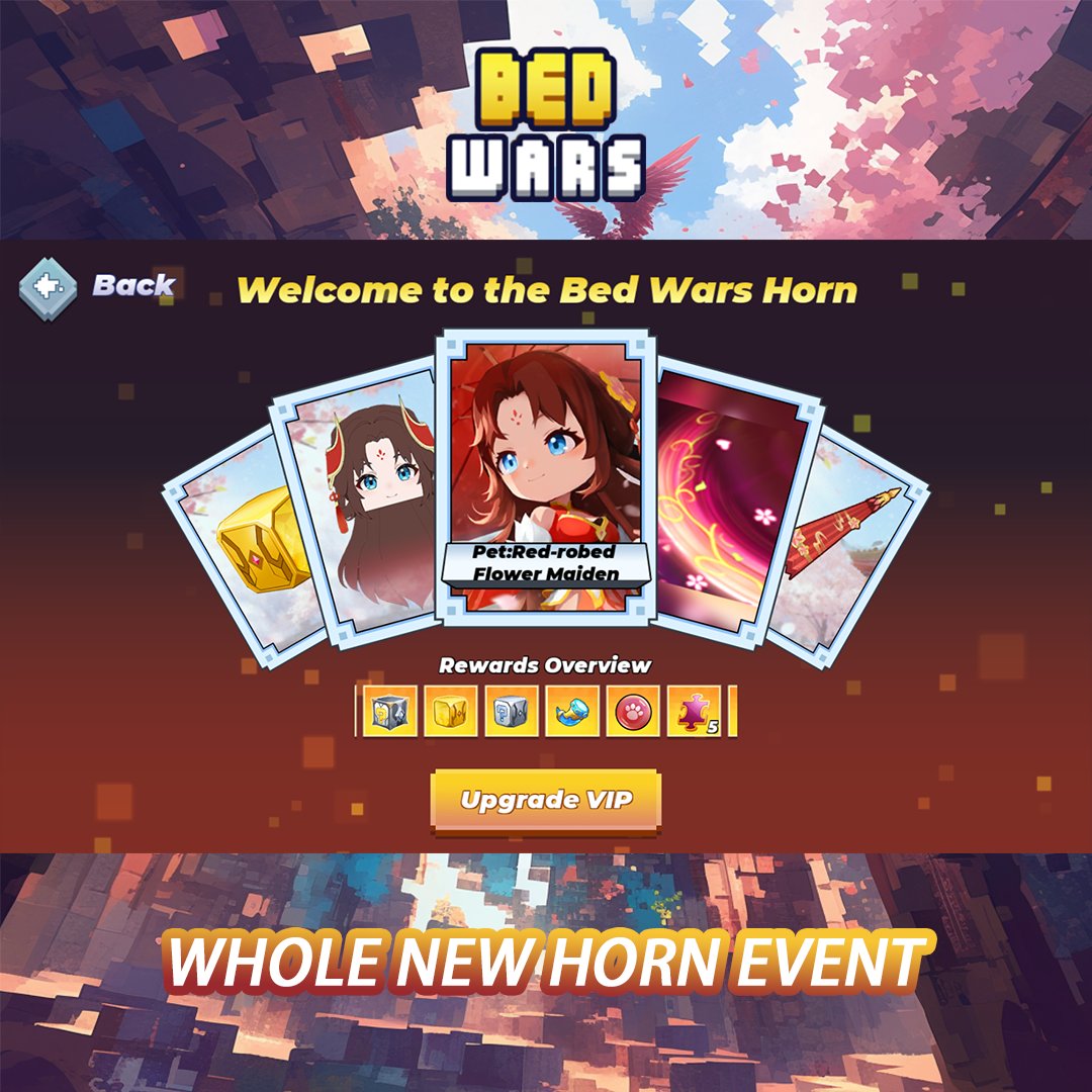 Blockmanfirst's tweet photo. 🔥 BED WARS updated! The new armor skin and horn event is here!
🎁You may get rewards upon victory (3 times a day)
💎Easier to get high-level runes!
🏰New lobby is here!
let's go! 
#blockman #blockmangobedwars #bedwars #blockmango #gameonline #mmorpg #moba #roleplayer https://t.co/2r1GqBE30j