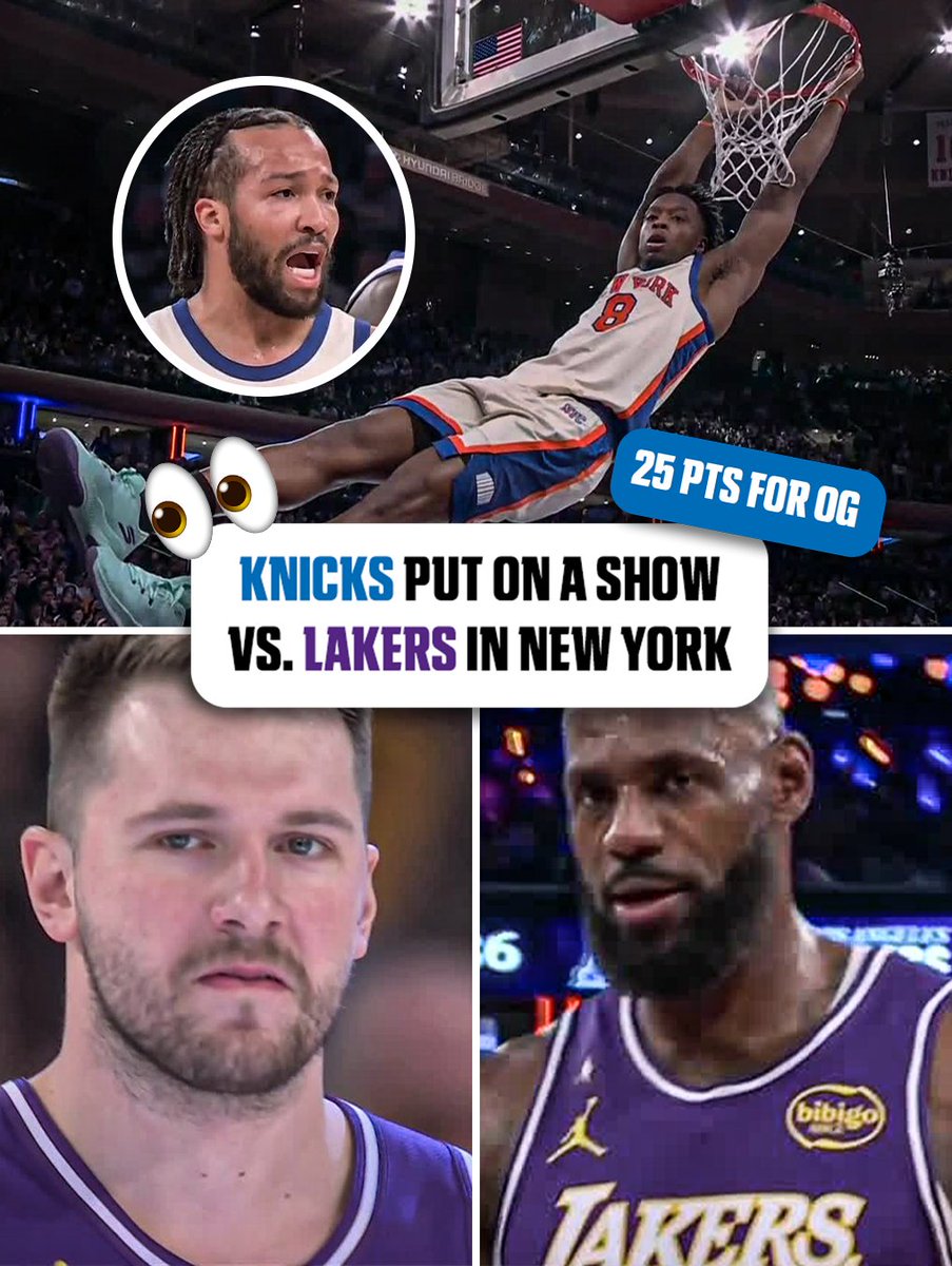 IT WAS ALL KNICKS VS. LA 🗽