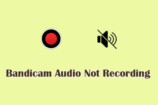 LiburLuo's tweet photo. Bandicam audio not recording issue is addressed by using MiniTool Screen Recorder! via @MiniTool_ https://t.co/EKroXBvKys