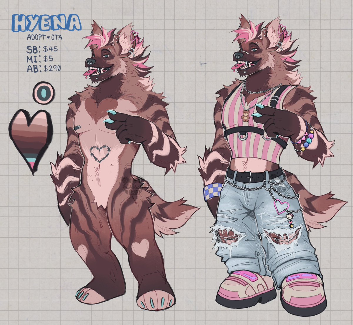 💕Valentines hyena adopt💕
Dm or reply to offer