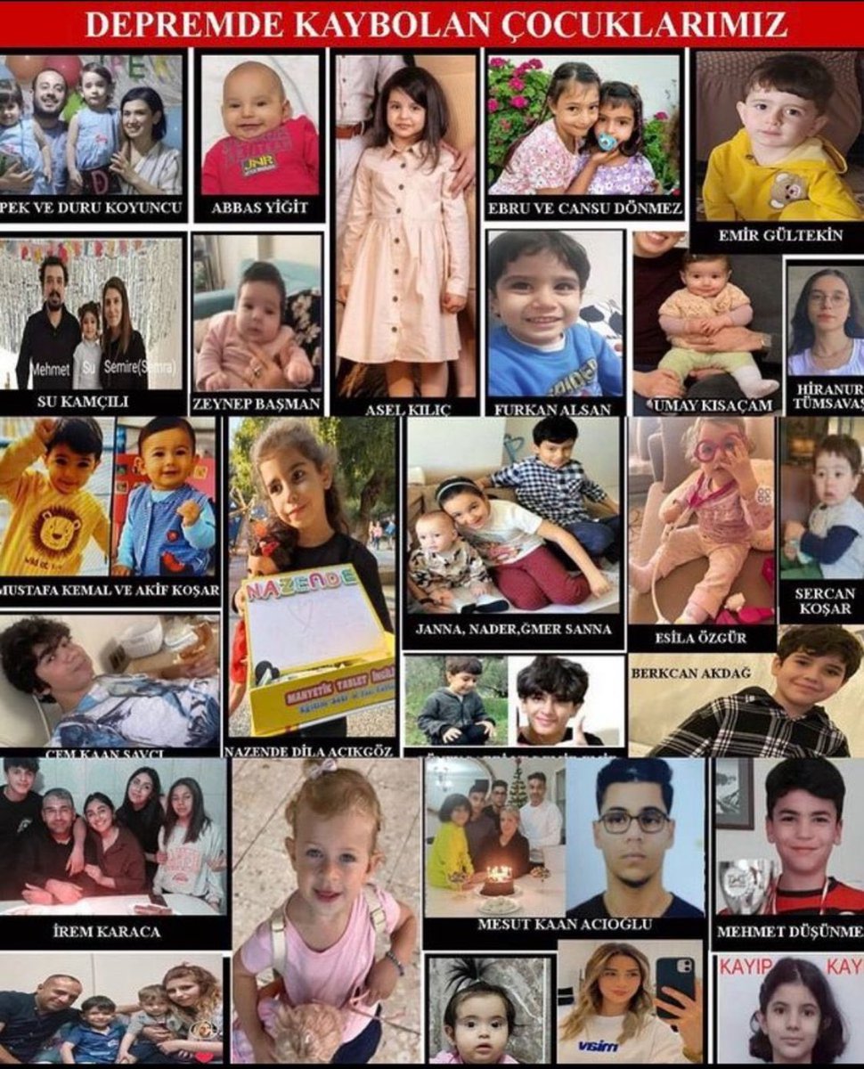 <a href="/Leonizm351/">Léon</a> Her deprem de kaybolan onlarca çocuğumuz vardı , peşlerine düşülmedi kayıp dendi geçiştirildi ! Oysa bu çocukların ne bir izi,  ne bir naaş’ı vardı ! Sessiz kalan Susan Herkes bu Suça Ortaktır ! #EpsteinFiles  #Epstein