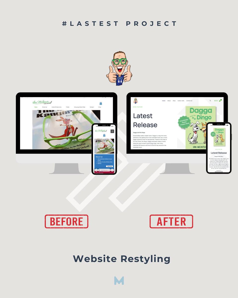 marketigation's tweet photo. We recently worked with Ian to redesign his website, focusing on improving the look, functionality &amp; overall user experience!

The new site is easy to navigate, modern &amp; designed to help his business connect with his customers.

Want to work with us? https://t.co/ycr7SmnEqR https://t.co/WmGaH5ZH1y