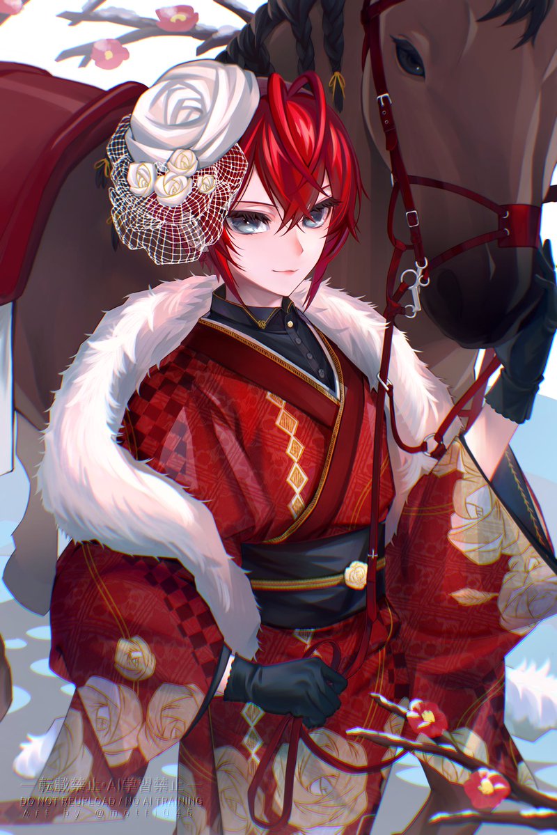 motti045's tweet image. 🐎と👘🌹