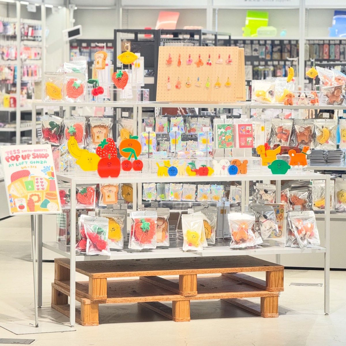 Tess Smith Roberts POP UP SHOP 開催！ 食べもの、日常のモチーフ