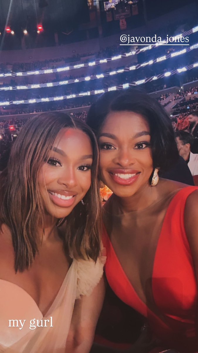 Coco Jones and Mama Jones at the #GRAMMYs
