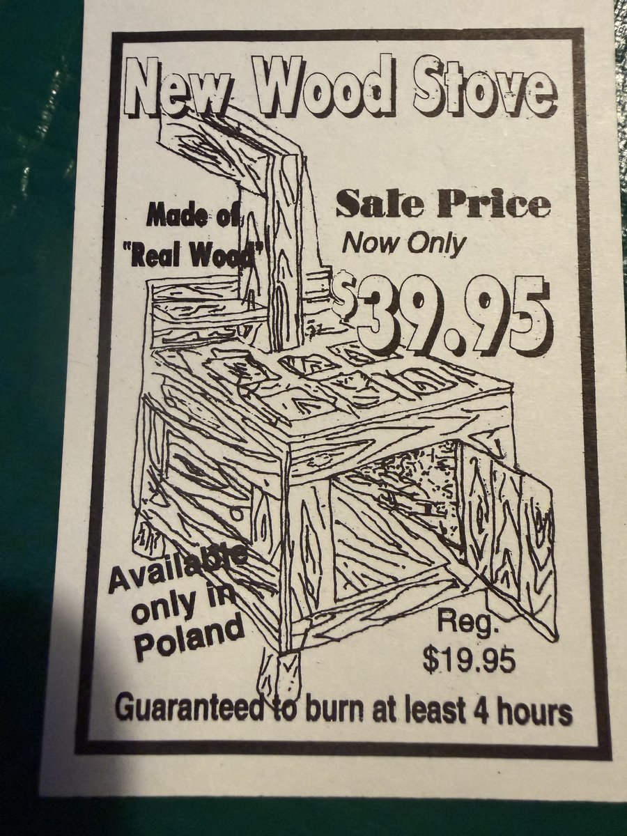 hmayrn's tweet photo. lol! Anyone interested in a wood stove? https://t.co/t7Vp8ZvIQ1