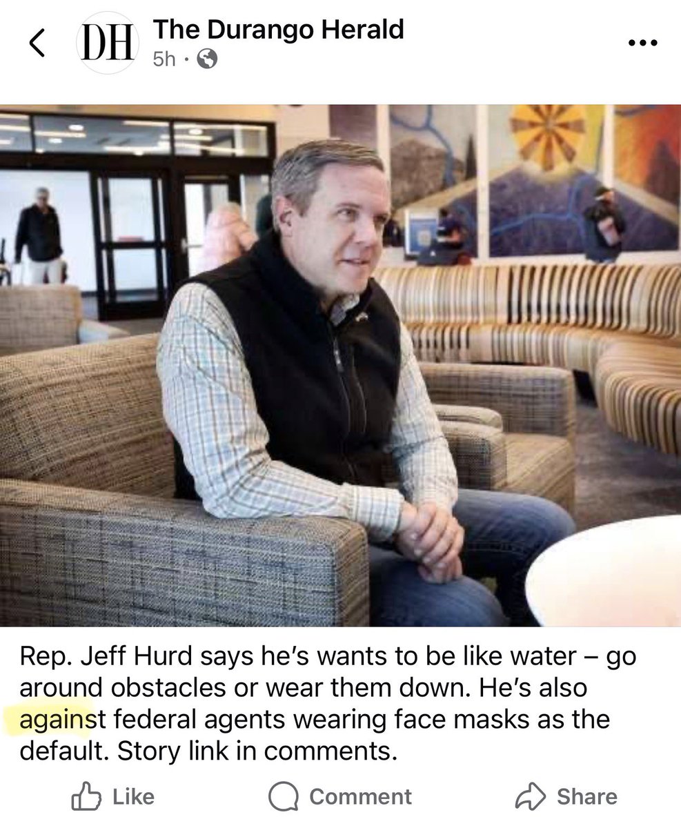 ‘Republican’ Jeff Hurd (CO03) does not agree…AGAIN with the Trump administration.

It appears that Jeff Hurd has became a ‘confidential voter,’ as his voter registration cannot be found. 

This means, he wants his address and info kept private but does NOT want ICE Agents to