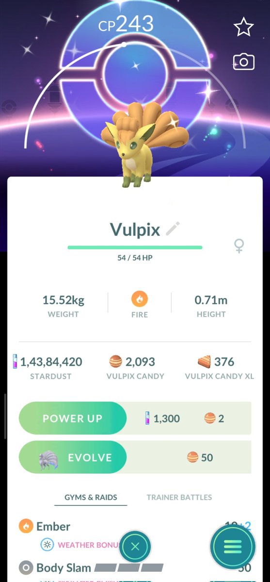 Vulpix community Day 😍

I had a great day and got 3 shiny background ✨ 💪

#PokemonGo 
#PokemonGOfriends 
#PokemonGOApp