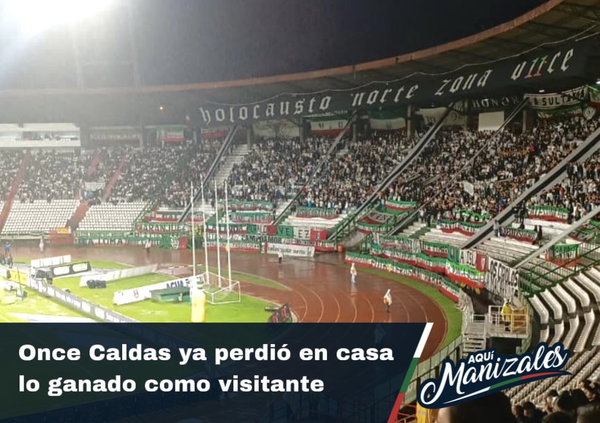 Bajo una persistente lluvia en Palogrande <a href="/oncecaldas/">🏆 Once Caldas ⭐️⭐️⭐️⭐️</a> y <a href="/JaguaresdeCord/">Jaguares de Córdoba</a> empataron 1-1 en un partido que dejó sensaciones encontradas para el local, especialmente por lo mostrado en el 2do. tiempo y por los puntos que nuevamente se escaparon en casa.

💻📲 aquimanizales.com/once-caldas-ya…
