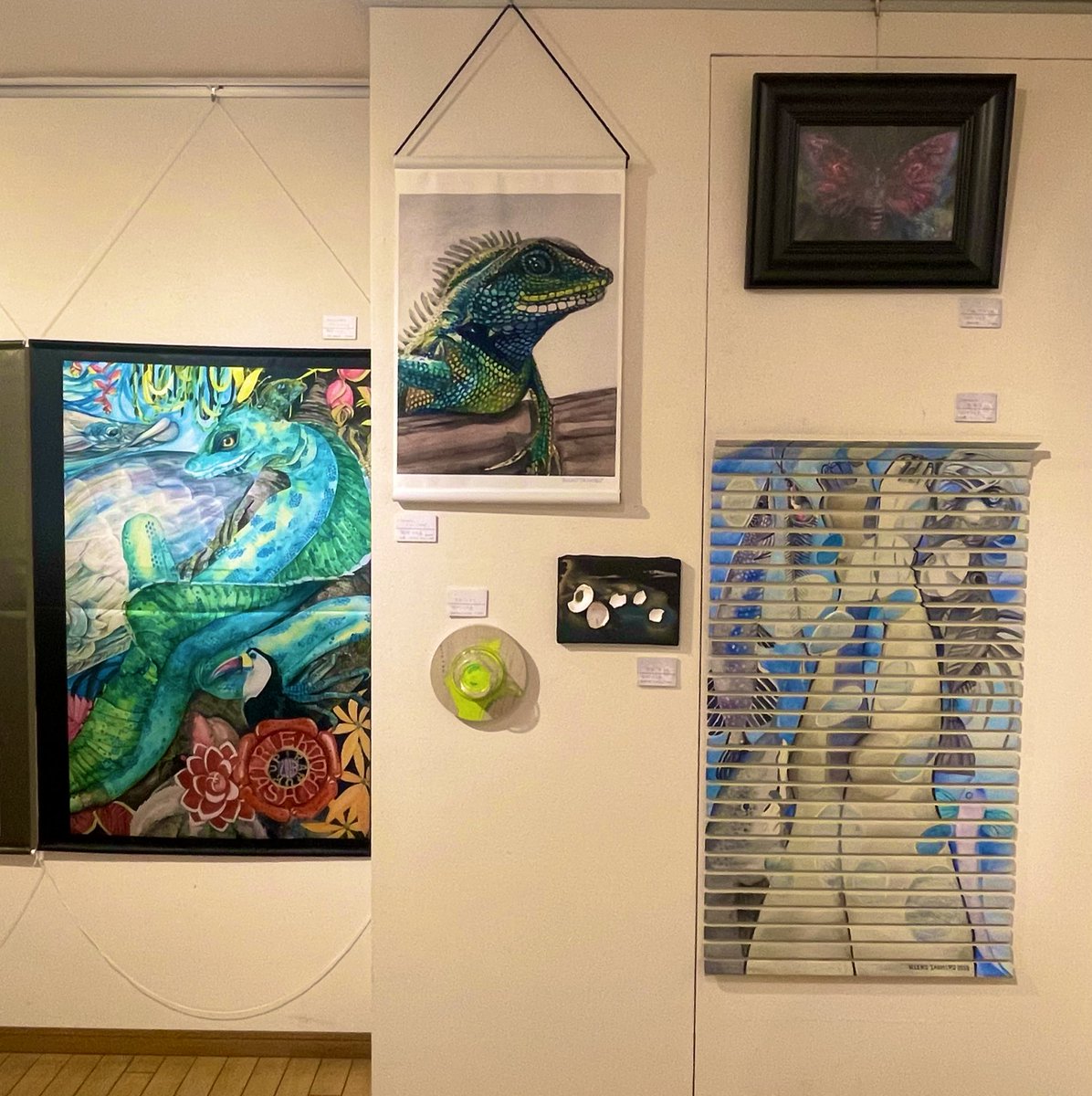 #プラネット9展
2/2 (月)〜8 (日)
11: 00〜19: 00、最終日16時迄
東京都中央区京橋2丁目7-11 
ギャラリーくぼた6階

展示の一部になります
今年9回目！1回目に制作した風呂蓋リサイクルアートも展示しました

本日より始まってます
よろしくお願いします