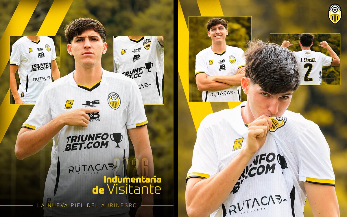 DvoTachira's tweet photo. 😮‍💨 Nuestra segunda camiseta de juego, con la que debutaremos en el torneo continental en La Paz, es hermosa, y la puedes lucir con orgullo en toda ocasión 🔝🔥 

¿Te gustó? 🤩

Muy pronto estará disponible en la Tienda Aurinegra y Boman Sport 🛍️

#VamosTáchira 💛🖤 https://t.co/RBERxyy88z