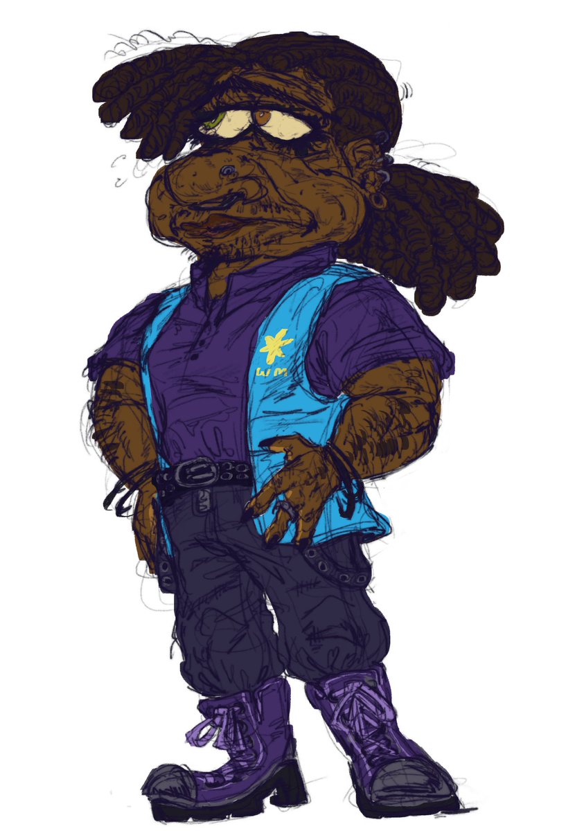 Refs for sequel fic Im writing (Noisette, Bo Noise, Doise, Doisette) 
1/2
#pizzatower