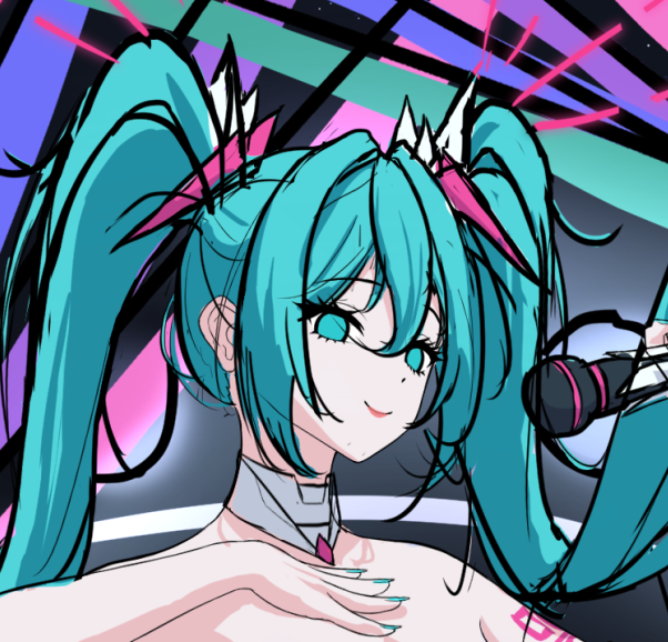 I'm drawing Hatsune Miku！