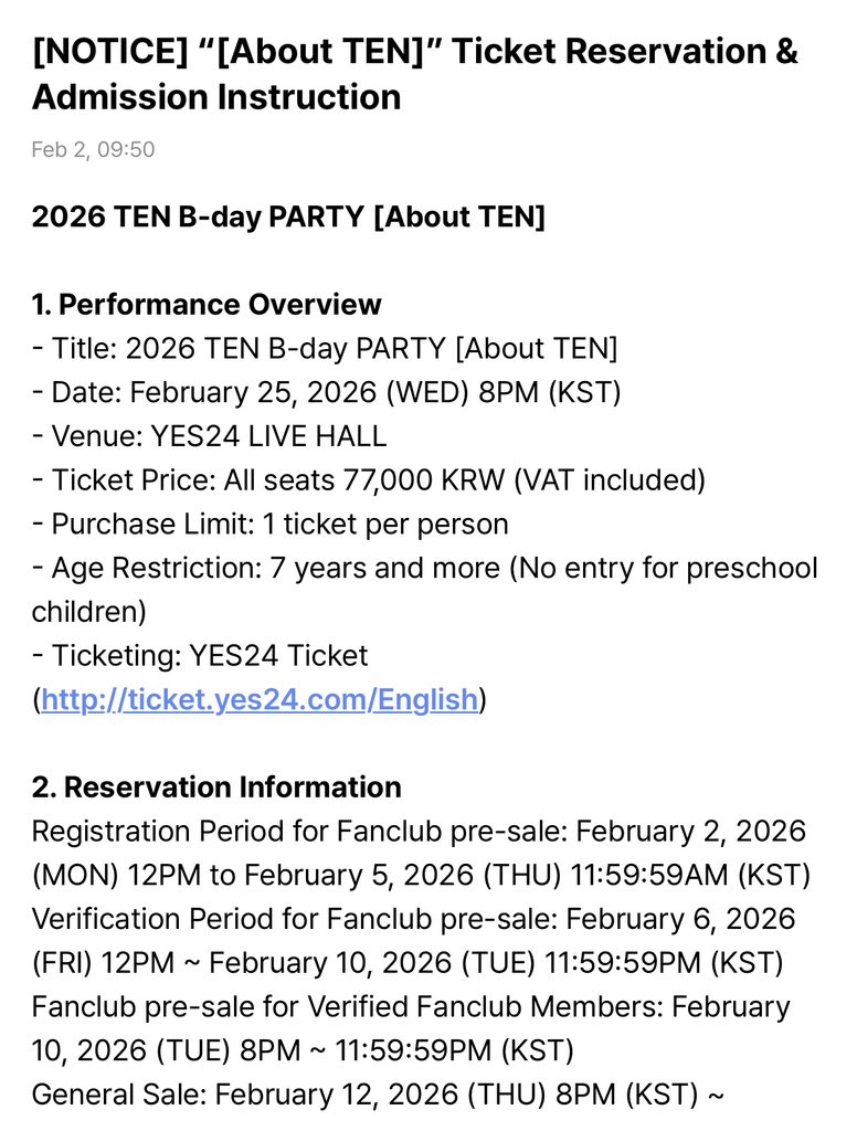 กี๊ดดด TEN-B-day มาแล้ว จัดที่เดิม วันที่ 25 Feb. ชุดหล่อมากค่ะพ่อหนุ่มอีฟแซง