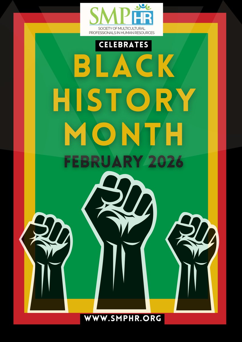 The Society of Multicultural Professionals in Human Resources proudly celebrates Black History Month 2026!

Learn more about our organization at smphr.org.

#humanresources #hr