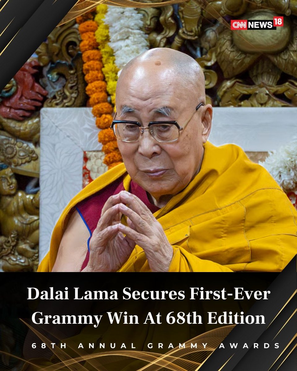 Dalai Lama won his first Grammy at the 2026 Grammy Awards for