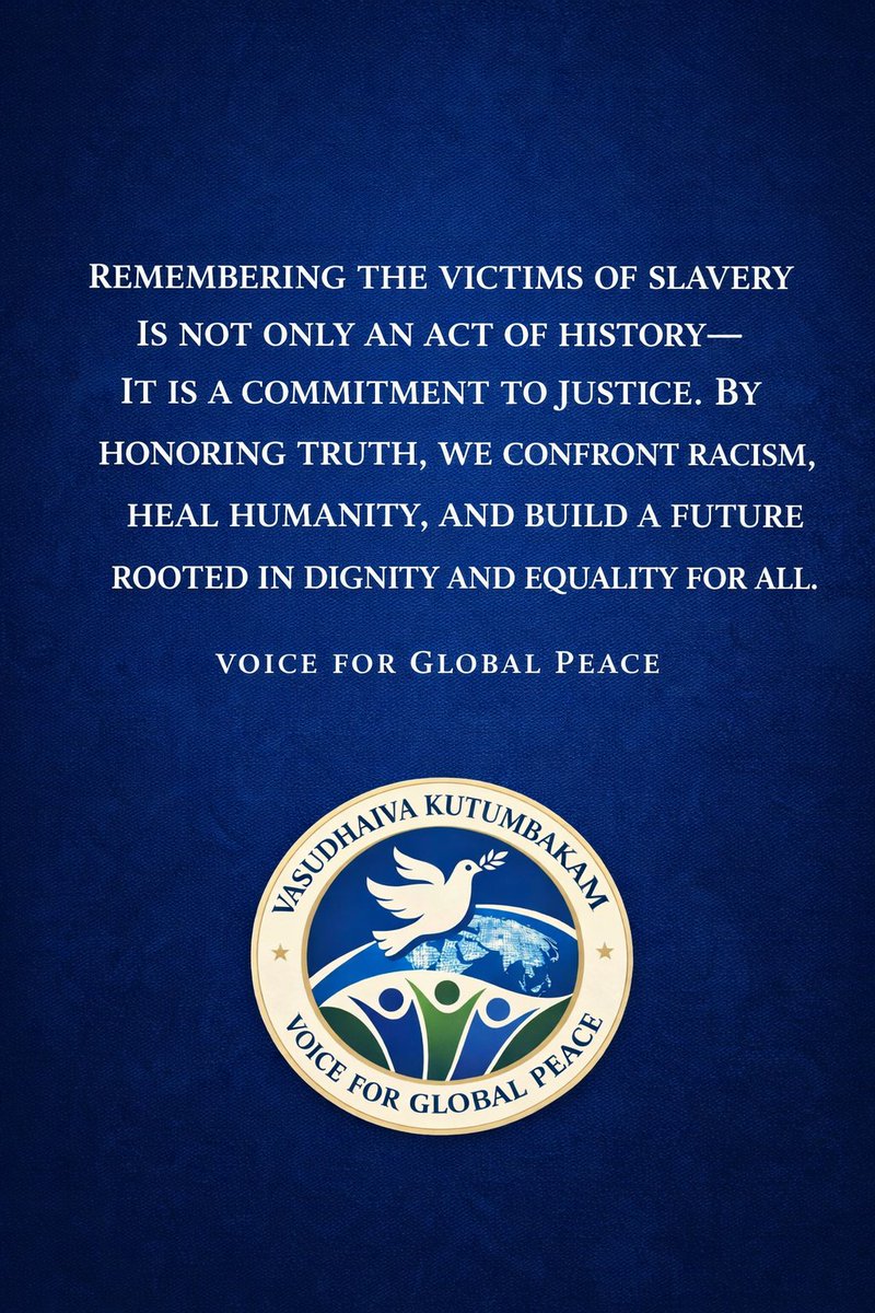 For44870Peace's tweet photo. @UN Honouring the victims of slavery is a commitment to justice today.
At the #ArkOfReturn, we remember, reflect, and renew our resolve to #FightRacism & all forms of injustice—everywhere.
Peace begins with dignity for all.
@UN @UNESCO @OHCHR
#BlackHistoryMonth #VoiceForGlobalPeace https://t.co/VG2HFIU8EG