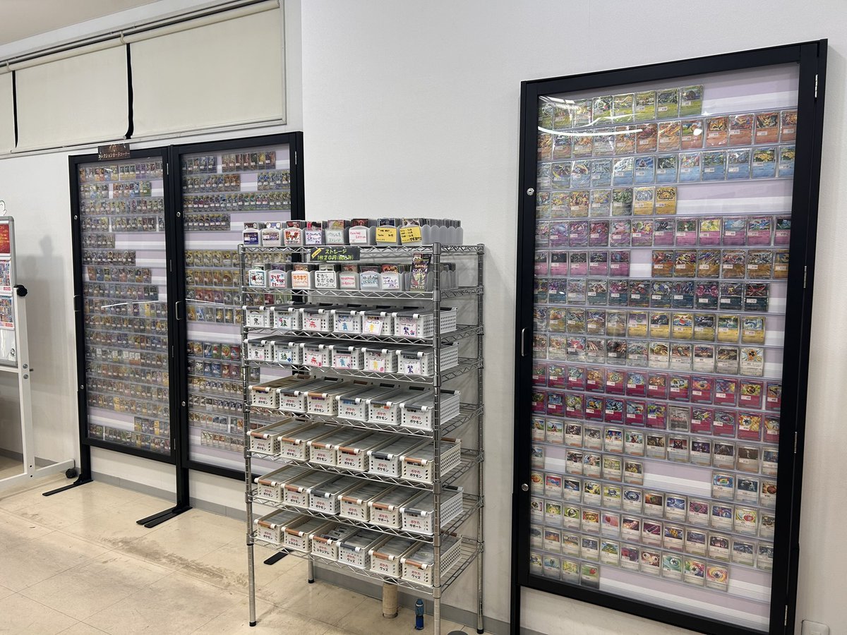 オープンしました！ 各ショーケース充実しております✨ 各種オリパ販売