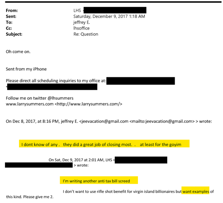 seethroughit2's tweet image. Holy shit it's real

Epstein when asked about tax benefits in new bill he answers:

"I dont know of any . they did a great job of closing most. . at least for the goyim"
